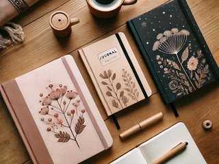 Différents types de couverture pour un journal personnel